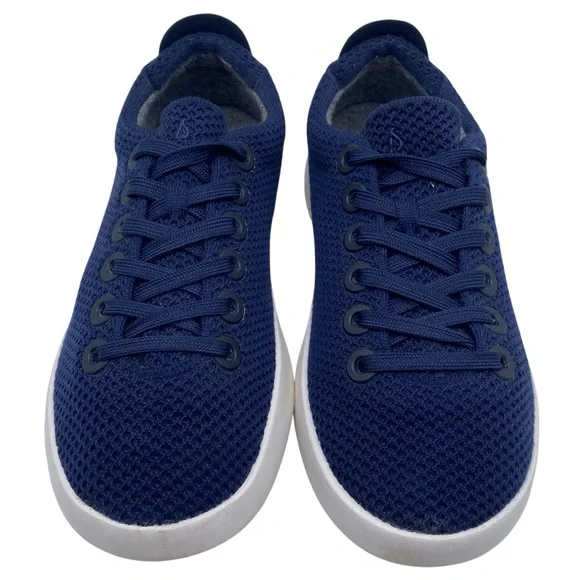 Allbirds Womens Shoes Tree Piper Sneakers Sz 7 Blue Knit Wool Low Top Lace Up - Picture 4 of 12